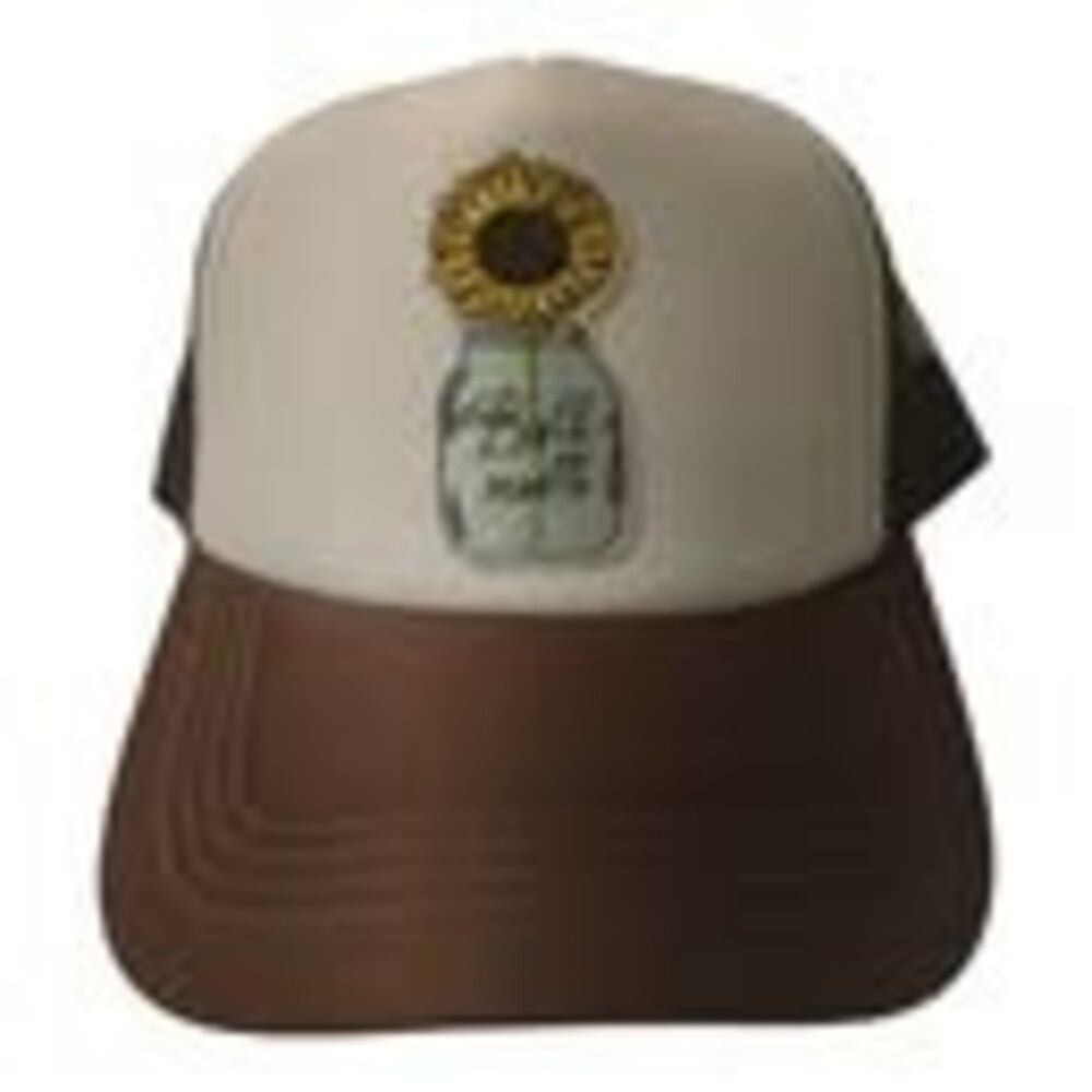 Brown Sunflower Mason Jar Trucker Hat